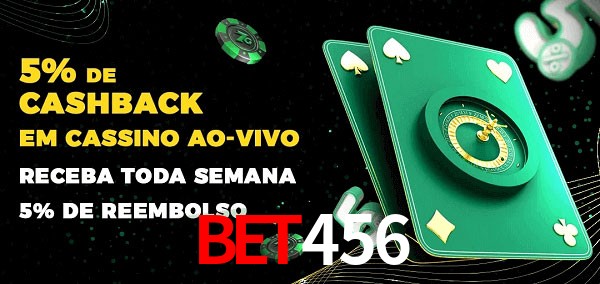 Promoções do cassino ao Vivo bet456